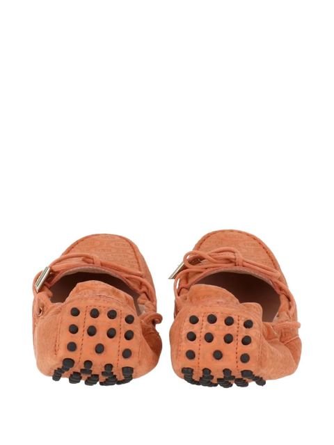 Tod's monogram-pattern loafers - Orange - zdjęcie produktu nr 2