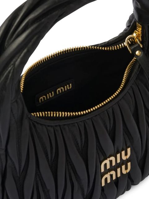 Miu Miu mini Wander matelassé shoulder bag - Black