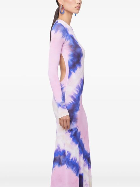 Rabanne tie-dye print dress - Purple