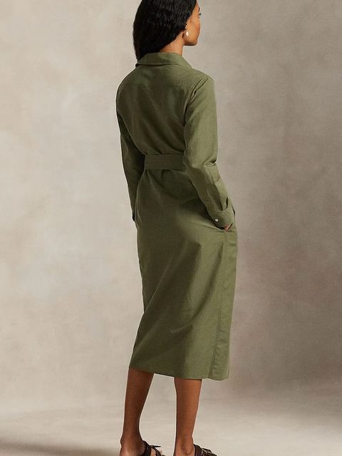 Polo Ralph Lauren sukienka z dodatkiem lnu - zdjęcie produktu nr 1