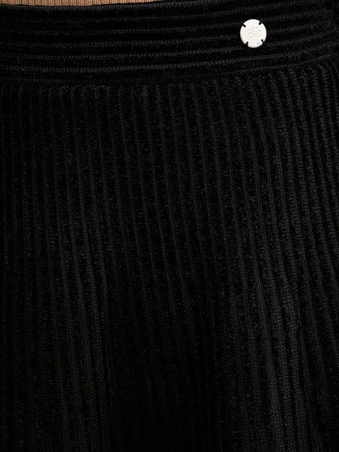 Karl Lagerfeld spódnica kolor czarny midi rozkloszowana B1W12028