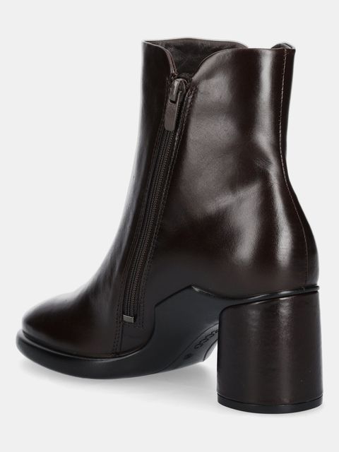 Ecco botki Sculpted Lx 55 Boot damskie kolor brązowy na słupku 222613-01667