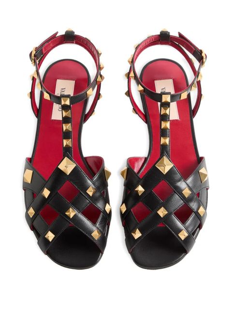 Valentino Garavani Studdy leather sandals - Black