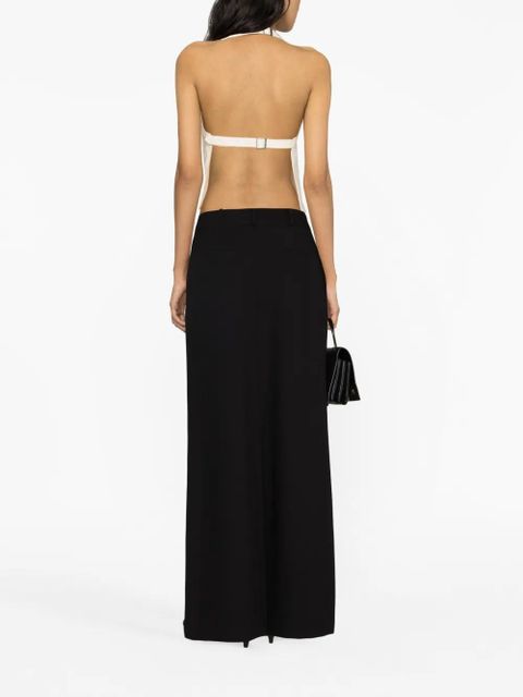 WARDROBE.NYC halterneck wool top - Neutrals