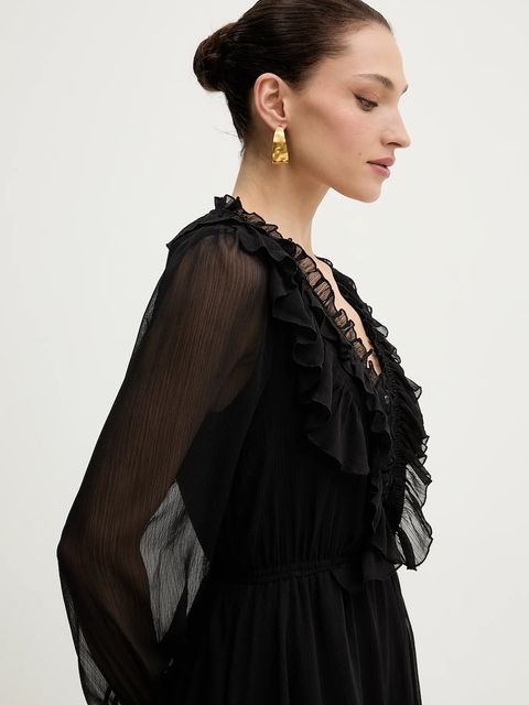 Morgan sukienka kolor czarny mini rozkloszowana RCATHY