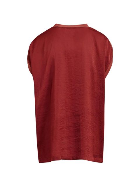 Essentiel Antwerp cap-sleeve T-shirt - Red