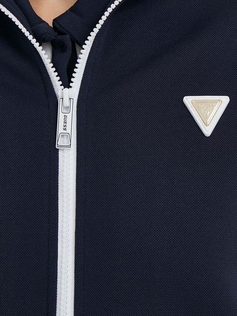 Guess bluza MYLAH damska kolor granatowy z aplikacją V4GQ02 KBFB2