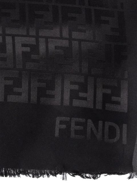 FENDI logo-pattern scarf - Black - zdjęcie produktu nr 2