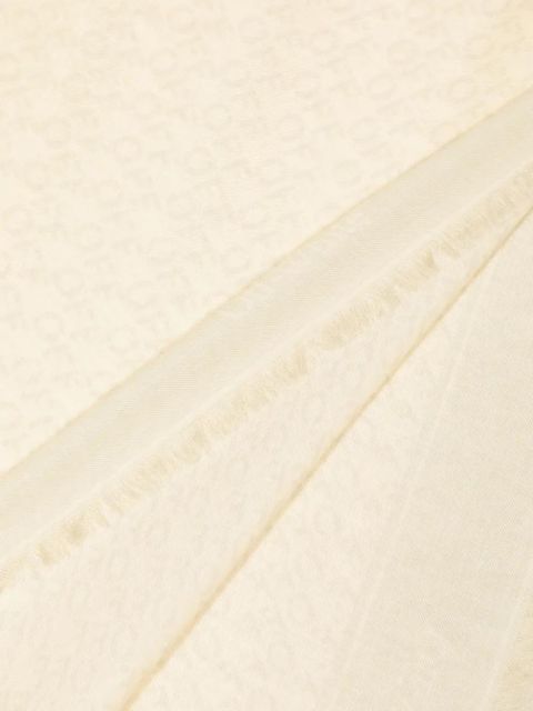 Off-White fringed-edge fine-knit scarf - zdjęcie produktu nr 2