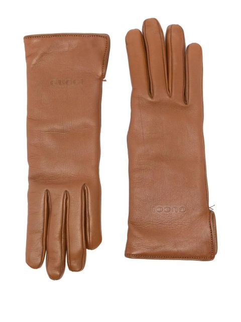 Gucci leather gloves - Brown - zdjęcie produktu nr 1