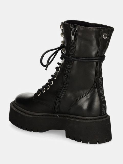 Steve Madden workery skórzane Skywen damskie kolor czarny na platformie SM11003283