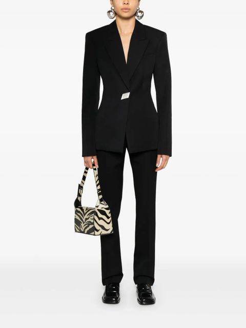 The Attico slim-cut tailored trousers - Black