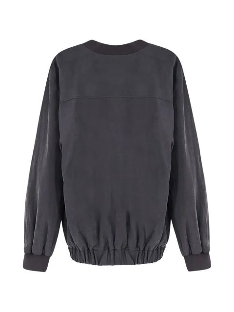 Alysi ribbed knit bomber - Grey - zdjęcie produktu nr 2