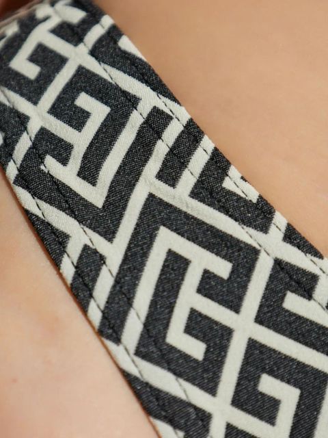 Balmain graphic print bikini set - Black