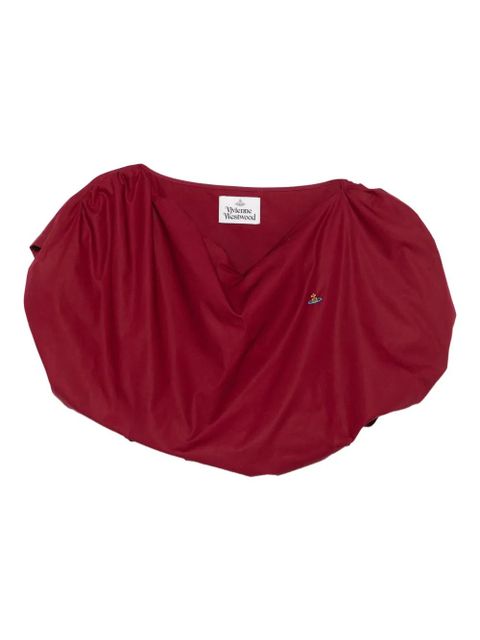 Vivienne Westwood orb-embellished heart top - Red - zdjęcie produktu nr 1