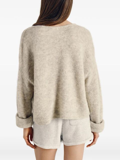 American Vintage V-neck knitted sweater - Neutrals