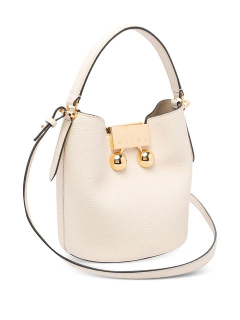 Marni Trunkaroo leather bucket bag - Neutrals - zdjęcie produktu nr 2