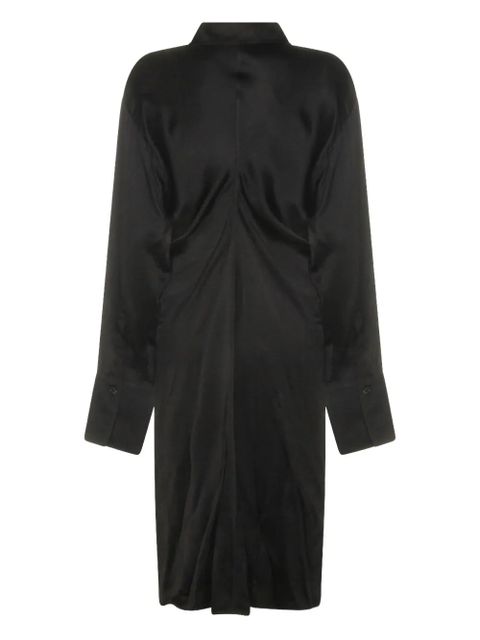 TOTEME button collared midi dress - Black