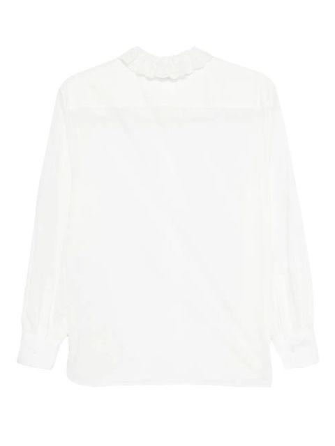 Saint Laurent lace-collar shirt - White