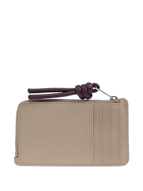 LOEWE zip-fastening knot-detail card holder - Neutrals - zdjęcie produktu nr 2
