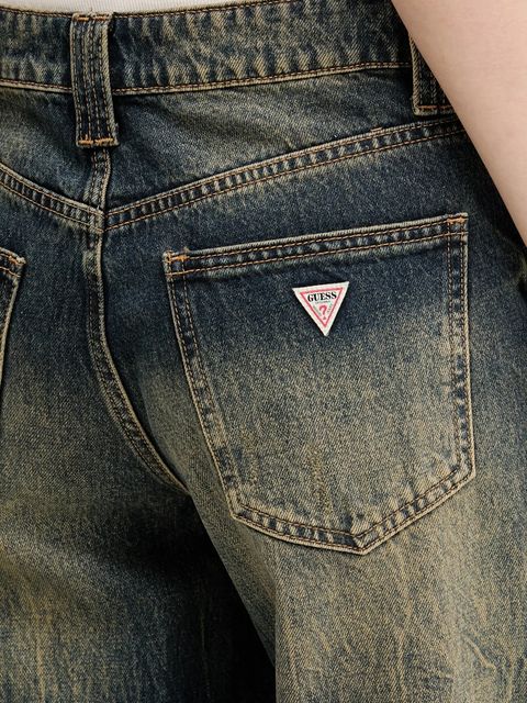 Guess Originals jeansy damskie kolor granatowy W5RG02 D4XY0