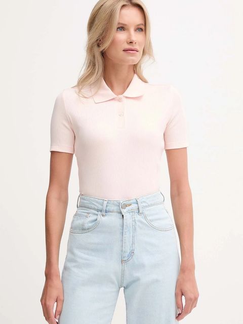 Calvin Klein Jeans polo damski kolor różowy LV047C907G - zdjęcie produktu nr 1