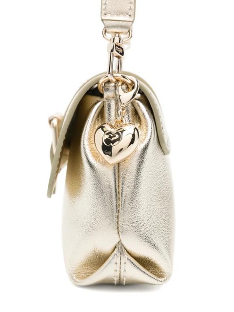 Maje small Miss Walk buckle-detail leather shoulder bag - Gold