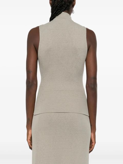 Nanushka turtleneck sleeveless top - Grey