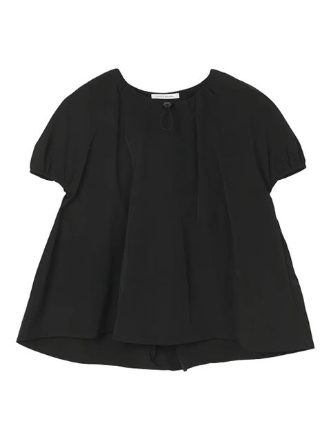 Cecilie Bahnsen ruffle-detail T-shirt - Black - zdjęcie produktu nr 1