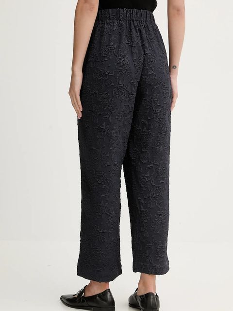 Stine Goya spodnie damskie kolor granatowy proste high waist SG-PS26-P043-2458