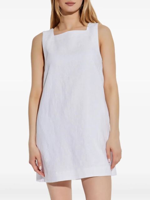 Posse linen mini dress - White