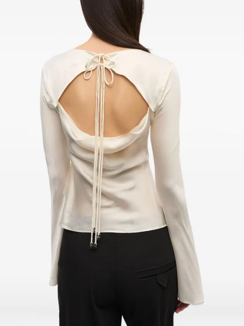 GANNI long-sleeve blouse - White - zdjęcie produktu nr 2