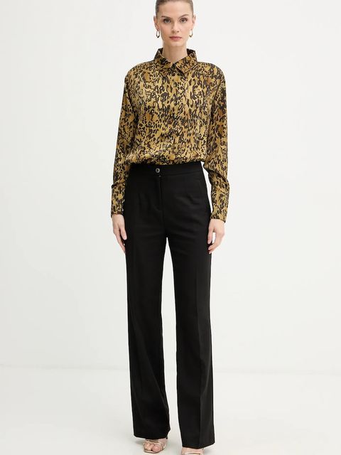 Morgan koszula damska kolor zielony relaxed z kołnierzykiem klasycznym COLY.F - zdjęcie produktu nr 2