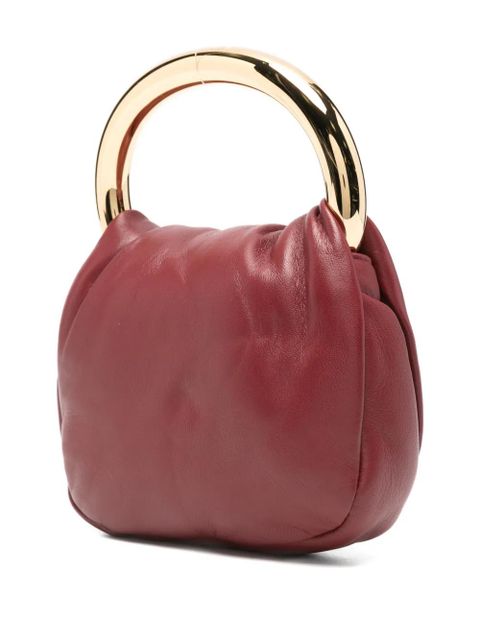 Blumarine mini Ring leather tote bag - Red - zdjęcie produktu nr 2