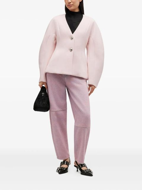 GANNI seam-detail jeans - Pink - zdjęcie produktu nr 2