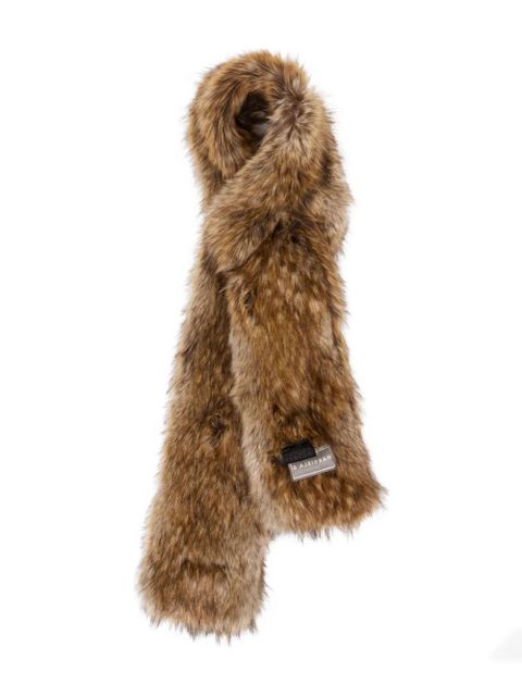 MM6 Maison Margiela faux-fur scarf - Brown - zdjęcie produktu nr 1