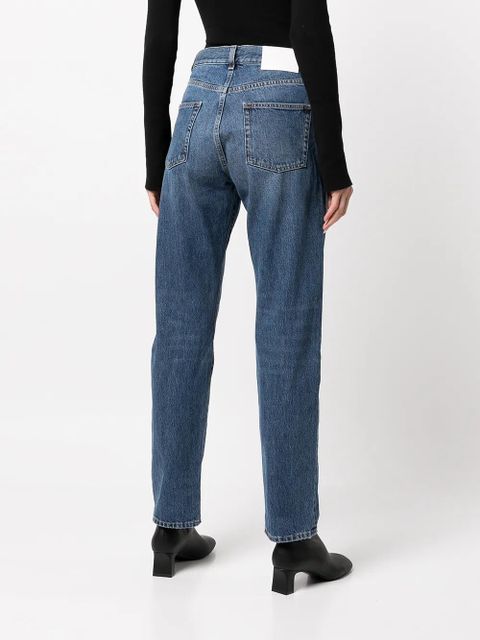 LouLou de Saison high-rise straight-leg jeans - Blue