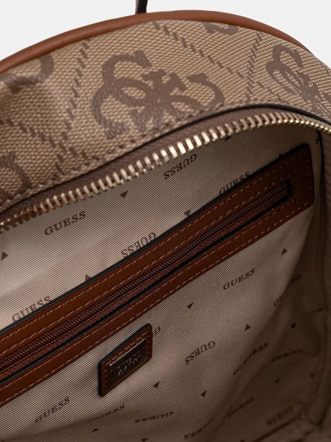 Guess plecak ERENIA damski kolor beżowy mały wzorzysty HWSO78 38330