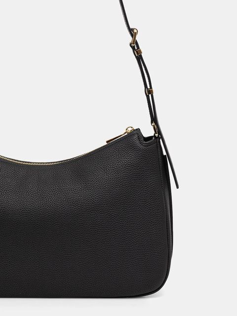 MICHAEL Michael Kors torebka skórzana kolor czarny 30F5GY5M6L