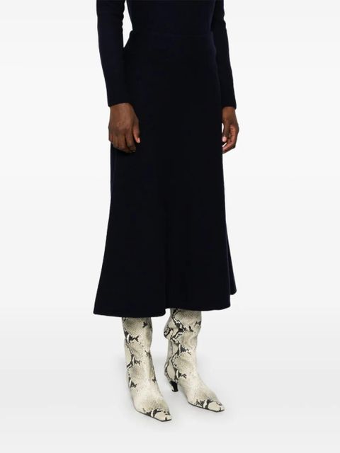 Jil Sander A-line midi skirt - Blue