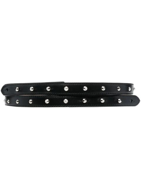 Alexander McQueen studded leather belt - Black - zdjęcie produktu nr 1