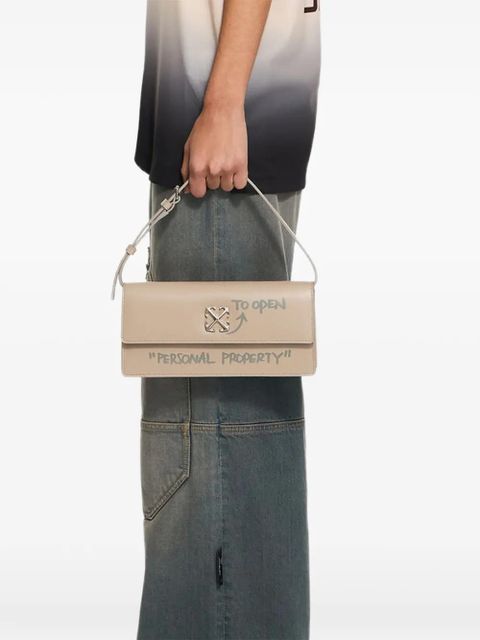 Off-White Jitney 1.0 leather shoulder bag - Neutrals - zdjęcie produktu nr 2