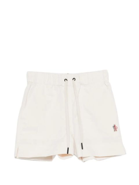 Moncler Grenoble logo-patch drawstring shorts - Neutrals - zdjęcie produktu nr 1