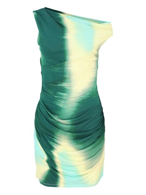 Simkhai Azalea draped mini dress - Green - zdjęcie produktu nr 1