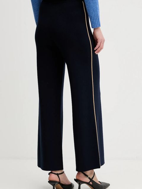 United Colors of Benetton spodnie dresowe damskie kolor granatowy z aplikacją 17Q3DF013 - zdjęcie produktu nr 2