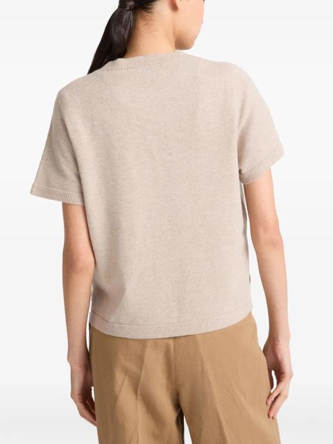 Yves Salomon fine-knit T-shirt - Neutrals