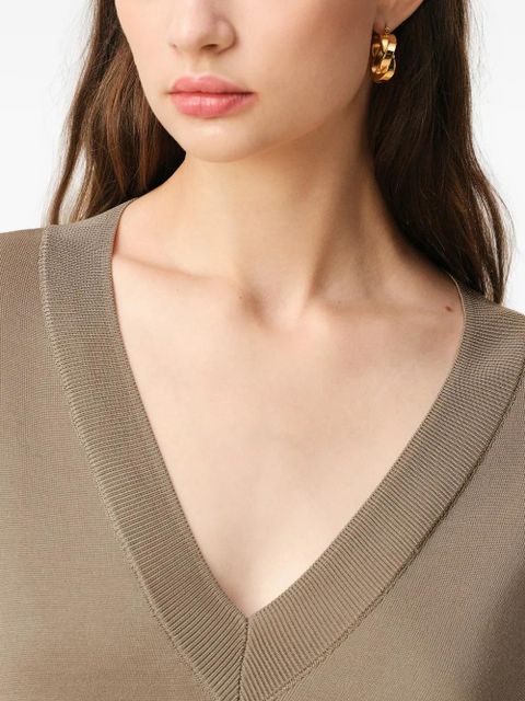 AMI Paris V-neck short-sleeve T-shirt - Neutrals