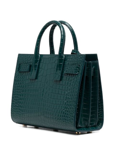 Saint Laurent nano Sac de Jour tote bag - Green