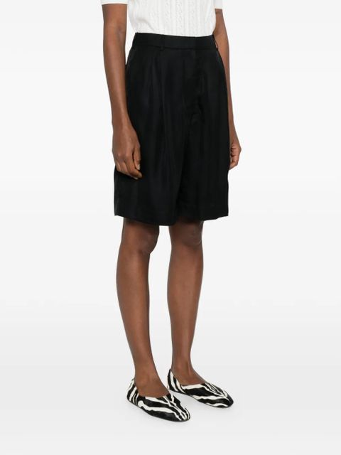 The Frankie Shop Marfa pleated shorts - Black