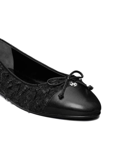 Tory Burch tweed cap-toe ballet flats - Blue - zdjęcie produktu nr 2
